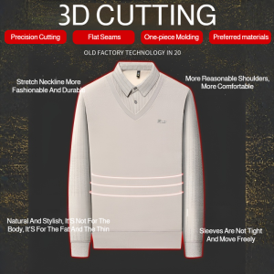 Men S Hirt Lapel Sweatshirt Fit Stylish and Avant-garde Keep Warm Elegance Mens Everyday Wear