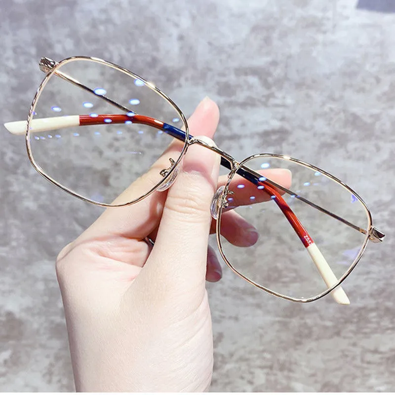 FNCXGE Replaceable Lens Eyeglass Women Anti Radiation Glasses For Lady  Korean Style Fashion Anti Blue Light Eyeglasses Square Eyewear