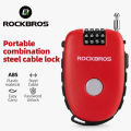 ROCKBROS Khóa Xe Đạp Khóa Cáp Mã Chống Trộm Khóa Mũ Bảo Hiểm Khóa Cáp Co Rút Xe Máy Phụ Kiện Xe Đạp. 