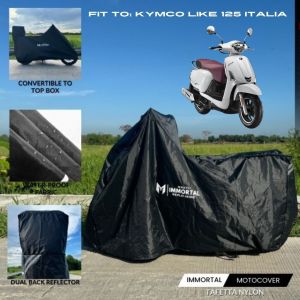 Waterproof Motorcycle Cover for KYMCO LIKE 125 ITALIA Taffeta Nylon Fabric Motor Cover by IMMortal Motobag