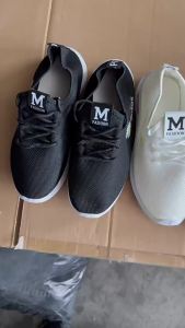 White Sneakers for Women Casual Slip-On Breathable Running Shoes Casual Soft Sole Square Dance Mom Shoes