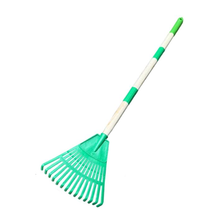 Serenable Garden Rake Kids Rake 14 Spikes Steel Ergonomic Heavy Duty ...