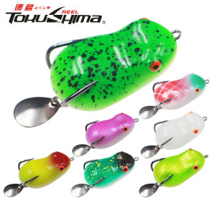1PCS 4cm/5cm New Soft Frog Floating Fishing Lure 8g/12g Thunder Frog Double Hooks Top Water Ray Artificial Bait