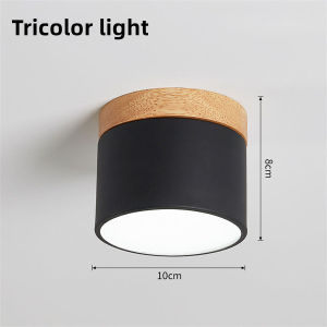【Manila Stock】nordic hollow corridor light aisle entrance hall  tricolor living room ceiling lights modern design sala  Semi Flush Mount  bedroom center light for ceiling