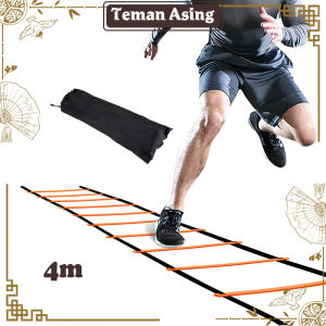 Agility Ladder Speed Tangga Kelincahan Latihan Sepak Bola Soccer Drills Alat Pelatihan Kebugaran