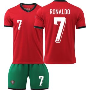 2425 Áo đấu Bồ Đào Nha Giải vô địch châu Âu số. 7 Ronaldo Không. 8 B Fee Bộ đồng phục bóng đá cho người lớn và trẻ em đào tạo