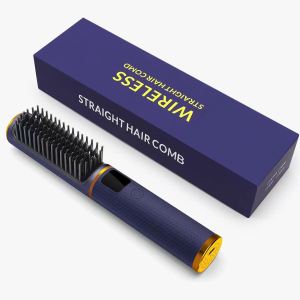 Nhật Bản Akira USB Lược chải thẳng tóc Xách Tay máy duỗi mini Bàn chải tóc Không Dây máy duỗi tóc dụng cụ tạo kiểu tóc Cho Du Lịch