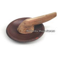 Cobek Tanah Liat Asli Cowek Coek Coet Cowet + Ulekan Munthu Ulegan - 17 cm. 