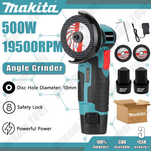 Electric Angle Grinder Portable Polishing Handheld Cutter Cordless Power Tools Steel Grinding Disc