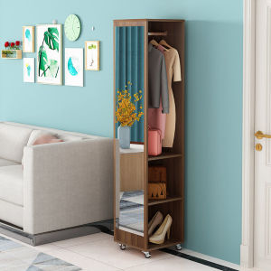 Mirror Stand Full Body Standing Mirror Full Length Full Body Mirror Stand Mirror With Rack Rotary Multifunctional Floor Standing Storage Cabinet Large Capacity 落地镜 镜子全身