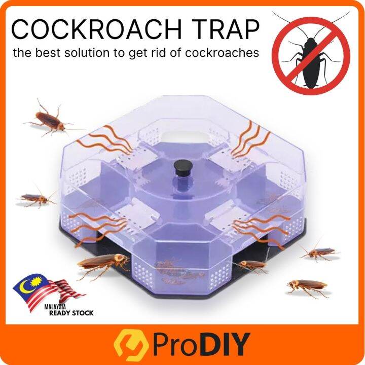 Reusable Cockroach Trap Box Non-Toxic Insert Killer Catcher Pest ...