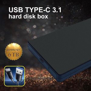 OMISA HDD BOX กล่องใส่ฮาร์ดดิสก์ SATA 2.5 นิ้ว Type-c รุ่น ST-253 สีดำ  (น้ำหนักเบา คุณภาพสูง พกพาง่ายและสะดวก)