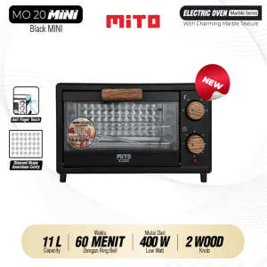 Mito Oven Mini MO-20 Kapasitas 11 Liter Pemanggang Kue Original Garansi Resmi