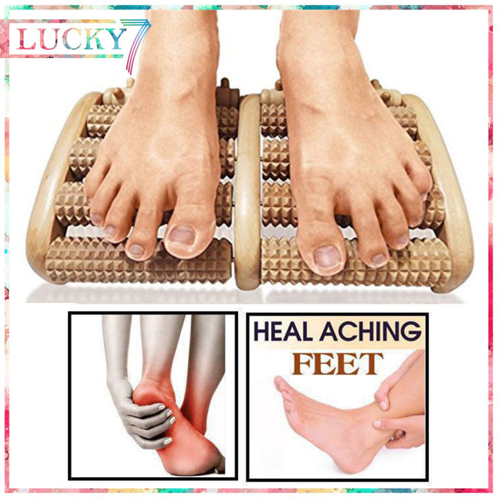 Foot Massage Wooden Roller Massager Reflexology Hand Foot Back Body