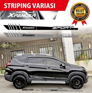 Stiker Striping Bumper Mitsubishi Xpander Sporty Hitam Elegan