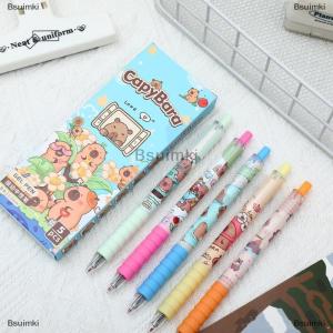 [COD] Bsuimki 5 10pcs dễ thương phim hoạt hình capybara Gel bút Kawaii bút thiết lập nhanh chóng làm khô bút nạp bút thiết lập văn phòng phẩm trường học văn phòng phẩm Nguồn cung cấp