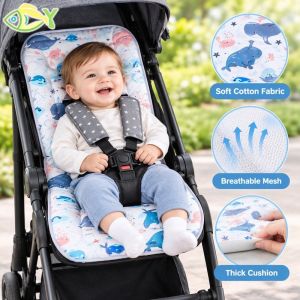 Baltra Universal Baby Stroller Seat Cushion Thick Breathable Polyester Cotton Buggy Liner Comfortable Children Pushcart Mat