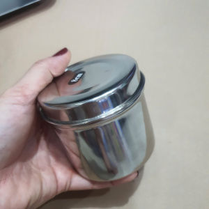 -Khay inox chữ nhật 23x12cm hũ bông inox dùng cho spa thẩm mĩ