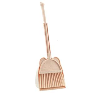 Broom and Dustpan Cleaning Tool Set for Children Pretend Play Household Work for Home Kindergarten Educational Toy