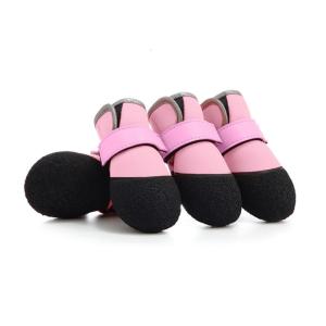 4pack Antislip Pet Paw Protectors Comfortable Dog Sneakers Rugged Pet Footwear for Outdoor Fun