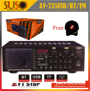 Amplifier Karaoke with USB and Bluetooth AMPLIFIER FT star AV-735 USB/BT/FM