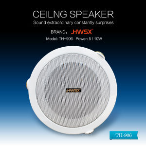 QQCHINAPA 5inch 6W 100V Fashion Wall  Ceiling PA Speaker Public Broadcast Background Music Audio for Home / Supermarket / Restaurant
