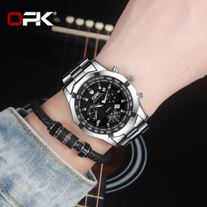 OPK New 2021 for Men Origin Waterproof Stainless Steel Quartz Movement Watches Date Luminous Hour Hand Cool Fashion Watch