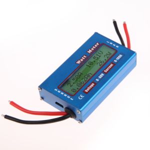 good quality simple dc power analyser watt volt amp meter 12v 24v solar wind analyzer