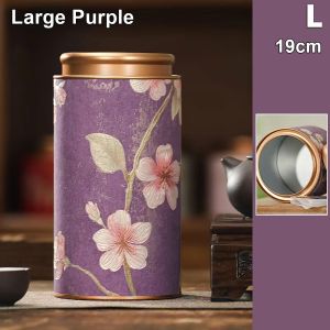 NALANILI 1Pcs 10/19cm Empty Tea Can Green Black Tea Packaging Tea Sealed Jar  Household Tinplate Storage Can
