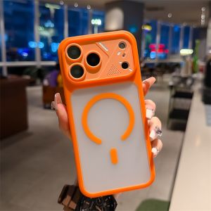 Luxury Hybrid Clear Matte Armor Magne Case For iPhone 17 16 15 14 13 12 11 Pro Max Plus Wireless Charging Shockproof Cover