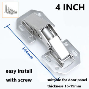 Cabinet Hinge 90 Degree Concealed Hinges Self Closing Door Hinges (With Screw)