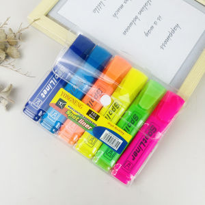 6pcs color highlighter school office supplies stationery marker highlighting student pen writing