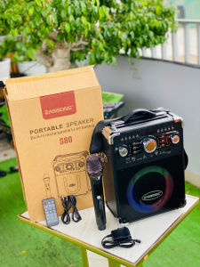 Loa Xách Tay Nội Địa S80 công suất 15–30W âm thanh rõ bass mạnh đèn LED RGB cực chill pin 5200mAh dùng lâu thiết kế gọn nhẹ kết nối đa dạng – lý tưởng cho tiệc tùng dã ngoại.