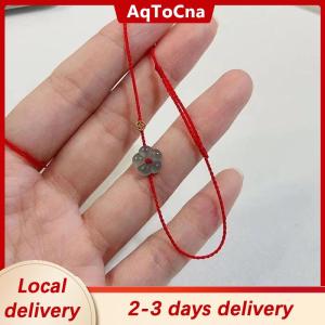 [COD] AqToCna Ship within 24 hours Fashion Creative Lucky Rich Flower Hand Rope Ring For Women Men Adjustable Handmade Braid Bracelets Jewelry Couple Gifts