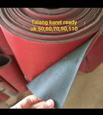 Karpet Talang Atap Eceran Merah-Hitam 50cm 60cm 70cm 90cm 110cm | Talang Karpet Per 50cm