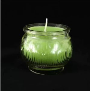 wholesale Smokeless Candle 24 hours Lotus Shape Glasses Veg Oil Praying Butter lamp Candle Lotus Crispy Oil Lamp 24-hour Glass