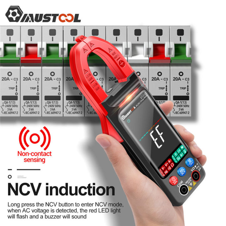 MUSTOOL ST212 6000 Counts True RMS Digital Clamp Meter AC/DC Current ...