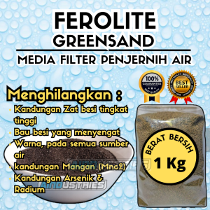 penjernih air kolam keruh ferolite 1kg super media filter air menyerap kuning butek