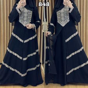 [ABAYA ORI] New Gamis Abaya Turkey Dubai arab 848 Terbaru