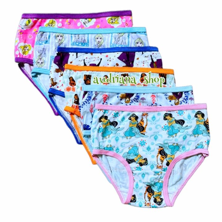 6pcs Disney Panty Original l Underwear for Girl Kids