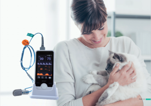 เครื่องวัดออกซิเจนในเลือดแบบพกพารุ่น VE4C เหมาะสำหรับโรงพยาบาลสัตว์และเป็นตัวเลือกที่เหมาะสมทั้งสำหรับโรงพยาบาลสัตว์และการใช้งานที่บ้าน มาพร้อมหน้าจอสัมผัสและการวัดอัตราชีพจรและความดันโลหิตแบบไม่ผ่าตัด