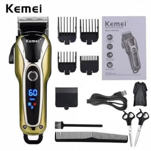 COD Kemei KM-1990 #แบตเตอเลี่ยนตัดผม ปัตตาเลี่ยนตัดผม แบตเตอเลี่ยนตัดผมไร้สาย ตัดผมชา