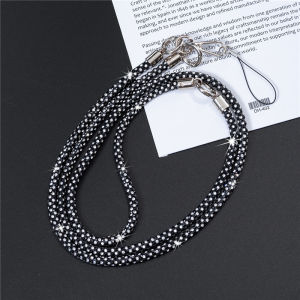 สายคล้องสายโทรศัพท์โทรศัพท์มือถือที่ทันสมัยสายคล้องจี้ตัดแต่งไรน์สโตนหลากสีสำหรับสมาร์ทโฟนทุกรุ่นมีสายอุปกรณ์เสริมพวงดอกไม้โทรศัพท์มือถือพร้อมสายคล้องสำหรับ Kado Kecil งานปาร์ตี้ที่มีหลายสีที่ให้เลือกจาก