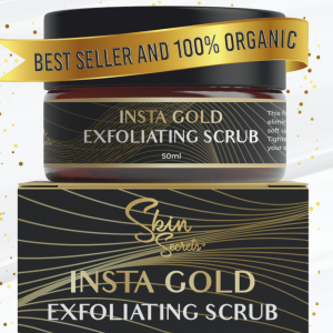 Skin Secrets Insta Gold Exfoliating Scrub 50ml MELASMA ACNE PIMPLE MARKS REMOVER | skinsecrets