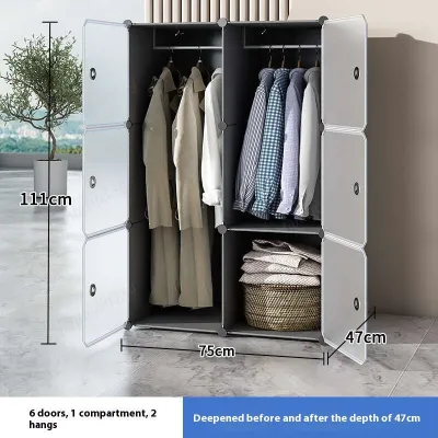 Storage Cabinet Simple Wardrobe Single Person Dormitory Storage Cabinet Hanging Wardrobe