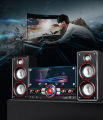 [ CHUẨN CHẤT LƯỢNG ÂM THANH ] Combo Trọn Bộ Dàn Loa Vi Tính Hyundai 3187, Bộ Loa Nghe Nhạc 2.1 RMS 50W, [Bluetooth – Karaoke – USB - Thẻ Nhớ] Tiếng Bass Căng Nghe Chắc, Có Điều Khiển, Loa Chơi Game Sống Động, Màn Hình Led Siêu Đẹp. 