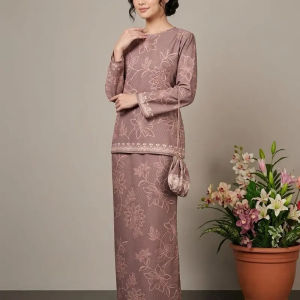 Baju Muslimah Modern Corak Bru Cantik Dan Murah SET Pakaian Moden Bergaya Harga Ekonomi
