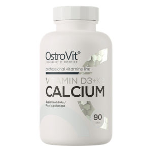 OstroVit Vitamin D3 K2 Calcium – Hỗ trợ xương khớp chắc khỏe tăng cường hấp thụ canxi - Tăng cường hệ miễn dịch giúp cơ thể khỏe mạnh và dẻo dai hơn. 🧠 Hỗ trợ hoạt động thần kinh và cơ bắp nhờ bổ sung canxi và vitamin D3.
