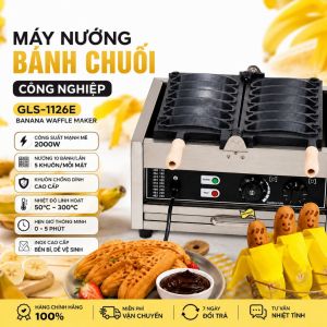 Máy Nướng Bánh Công Nghiệp 5 Quả Chuối Banana GLS-1126E Waffle Maker Electric 2000W 220V EU PLUG PVN5299
