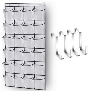 Rak Sepatu Gantung Dinding 12 Pasang Organizer Sepatu Gantung Shoes Rack Storage Organizer